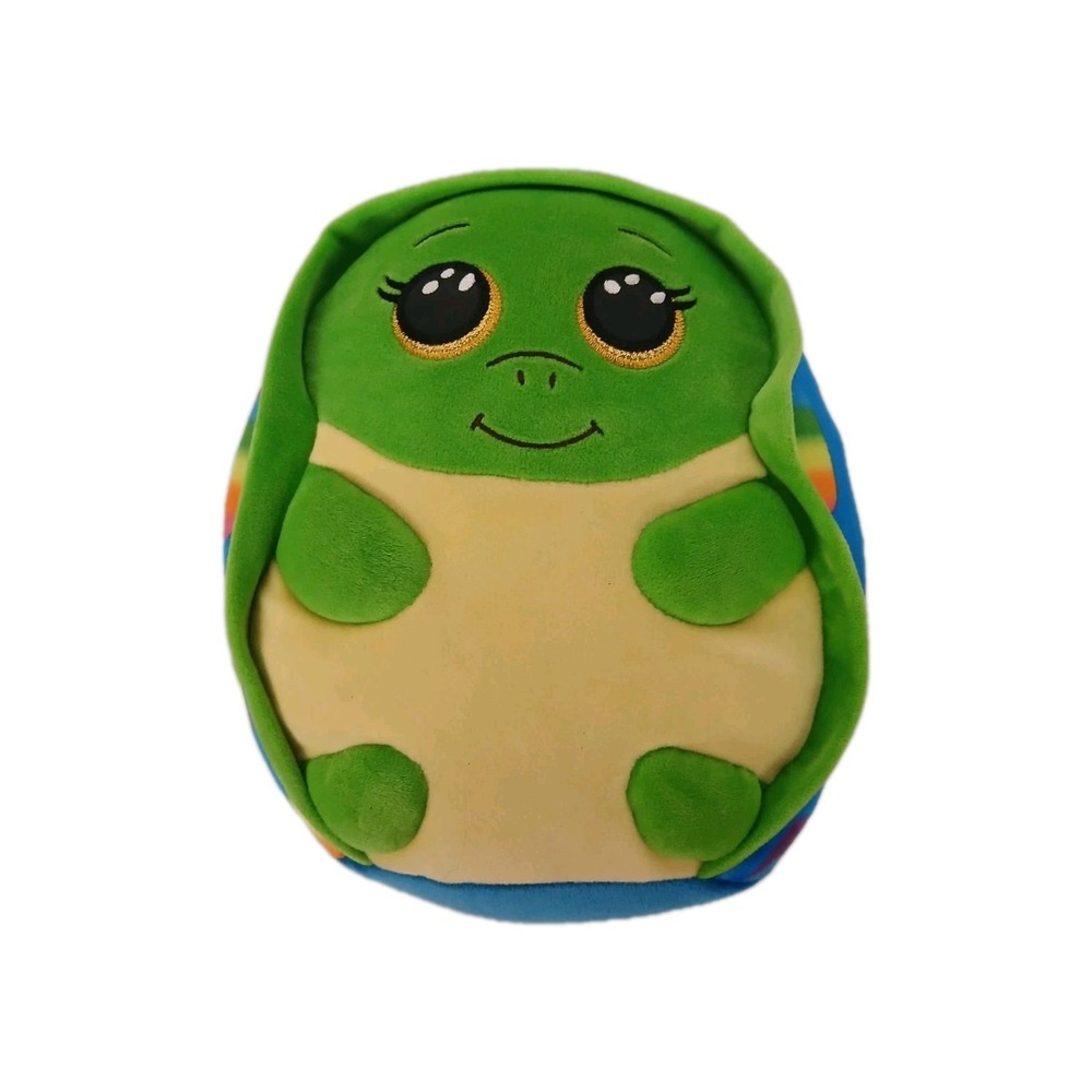 TY Beanie Squishies Plush - SHRUGS Multicolored Turtle (10 inch) #Toy32
